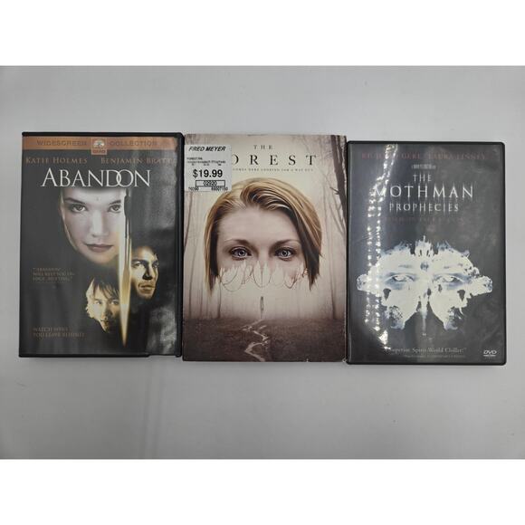 Horror DVD Bundle: The Forest, The Mothman Prophecies & Abandon — Pre-owned - Picture 1 of 6